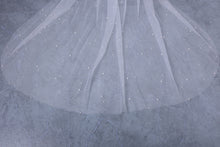Load image into Gallery viewer, GRACE - one layer chapel length scattered pearl wedding veil