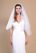 Load image into Gallery viewer, SOPHIA - Double Layer Waist Length Wedding Veil