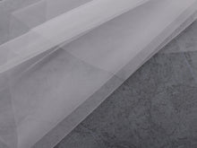 Load image into Gallery viewer, ISABELLA - one layer fingertip length barely-there cut veil in Italian style tulle