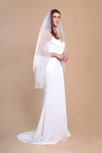 Load image into Gallery viewer, MIA - Two-tier Soft Fingertip Length Wedding Veil