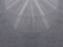 Load image into Gallery viewer, CHLOE - 1960’s inspired short bouffant wedding veil with a cut edge