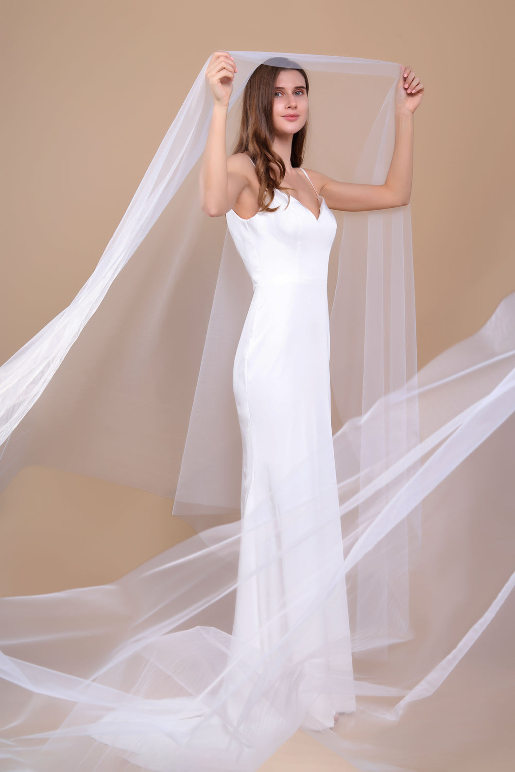 ELIZABETH - extra long wedding veil