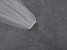Load image into Gallery viewer, AVA - one layer chapel length wedding veil with plain cut edge