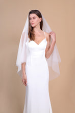 Load image into Gallery viewer, MIA - Two-tier Soft Fingertip Length Wedding Veil