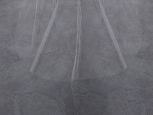 Load image into Gallery viewer, AVA - one layer chapel length wedding veil with plain cut edge
