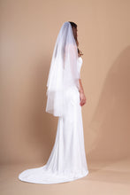 Load image into Gallery viewer, MIA - Two-tier Soft Fingertip Length Wedding Veil