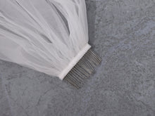 Load image into Gallery viewer, OLIVIA - Cut-Edge Hip Length Wedding Veil
