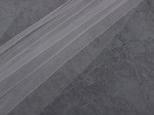 Load image into Gallery viewer, AVA - one layer chapel length wedding veil with plain cut edge