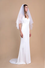 Load image into Gallery viewer, SOPHIA - Double Layer Waist Length Wedding Veil