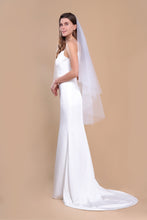 Load image into Gallery viewer, MIA - Two-tier Soft Fingertip Length Wedding Veil