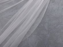 Load image into Gallery viewer, OLIVIA - Cut-Edge Hip Length Wedding Veil