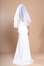 Load image into Gallery viewer, SOPHIA - Double Layer Waist Length Wedding Veil