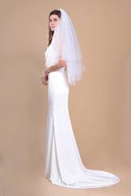 Load image into Gallery viewer, SOPHIA - Double Layer Waist Length Wedding Veil