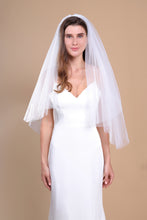 Load image into Gallery viewer, SOPHIA - Double Layer Waist Length Wedding Veil
