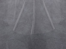 Load image into Gallery viewer, AVA - one layer chapel length wedding veil with plain cut edge
