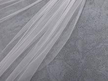 Load image into Gallery viewer, OLIVIA - Cut-Edge Hip Length Wedding Veil

